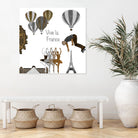 Vive la France T-shirt by Diego Taborda on GIANT ART - white digital drawing