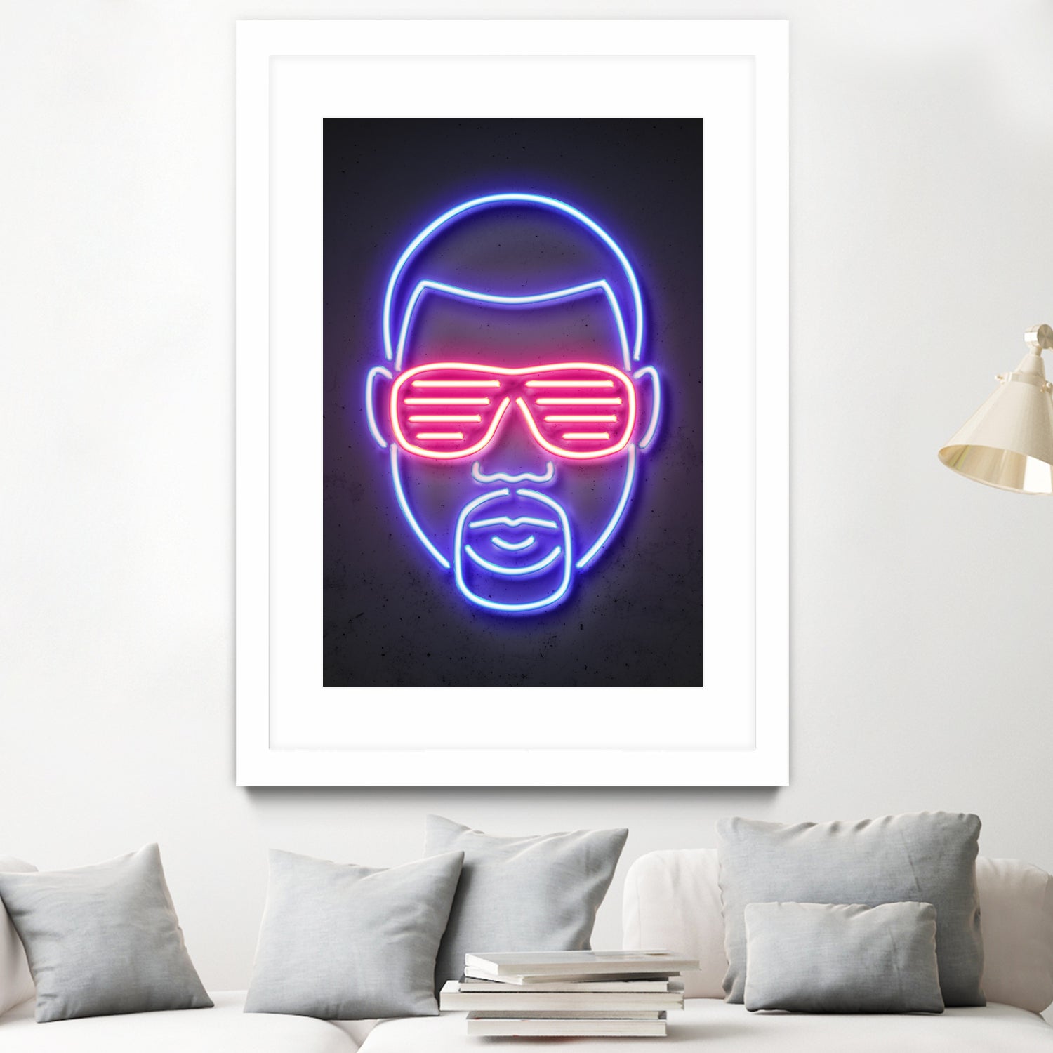 Kanye West by Octavian Mihai Mielu on GIANT ART - blue character design