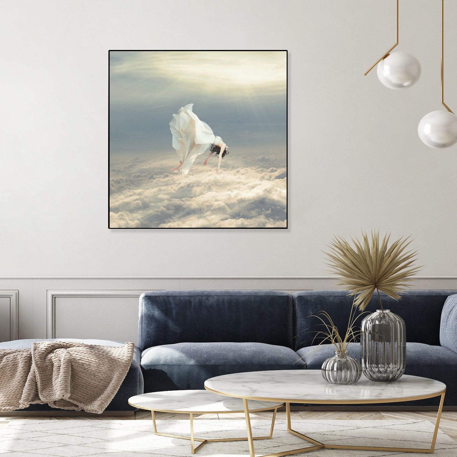 Free Falling Dream by Richard Davis on GIANT ART - yellow digital painting