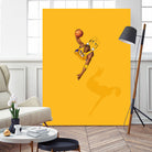 Frequent Fliers / Kobe by Jason Ratliff on GIANT ART - yellow digital painting