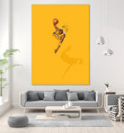 Frequent Fliers / Kobe by Jason Ratliff on GIANT ART - yellow digital painting