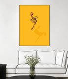 Frequent Fliers / Kobe by Jason Ratliff on GIANT ART - yellow digital painting