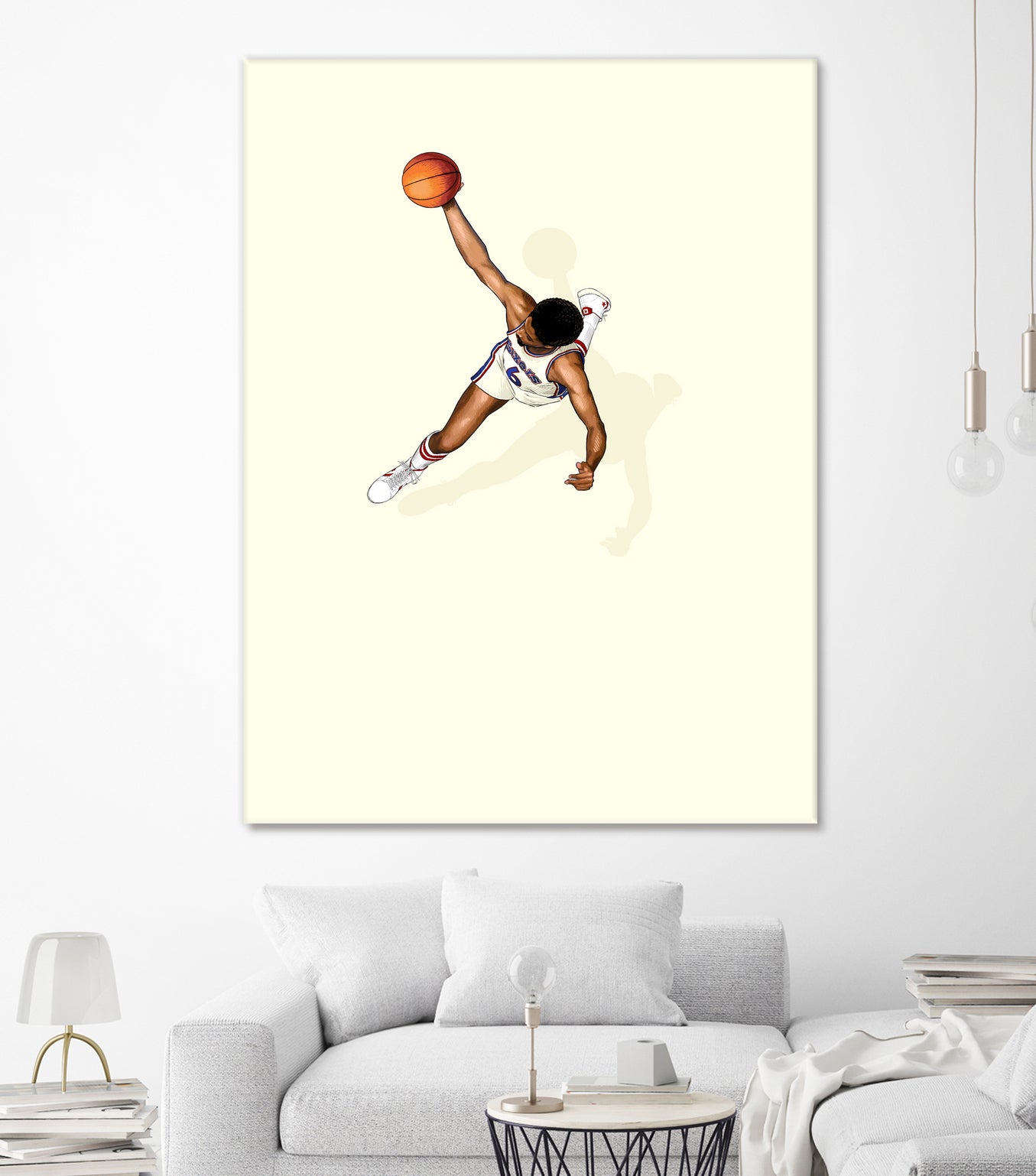 Frequent Fliers / Dr. J by Jason Ratliff on GIANT ART - white digital painting