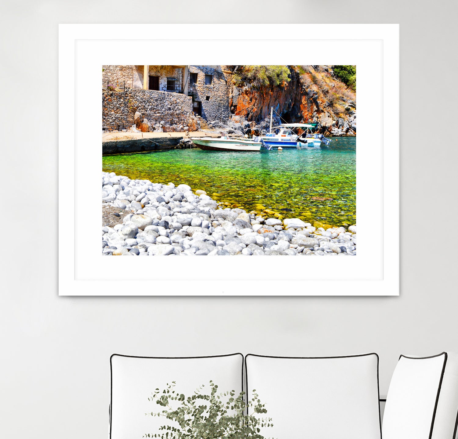 alypa beach mani greece by Haris Kavalla on GIANT ART - green photo illustration