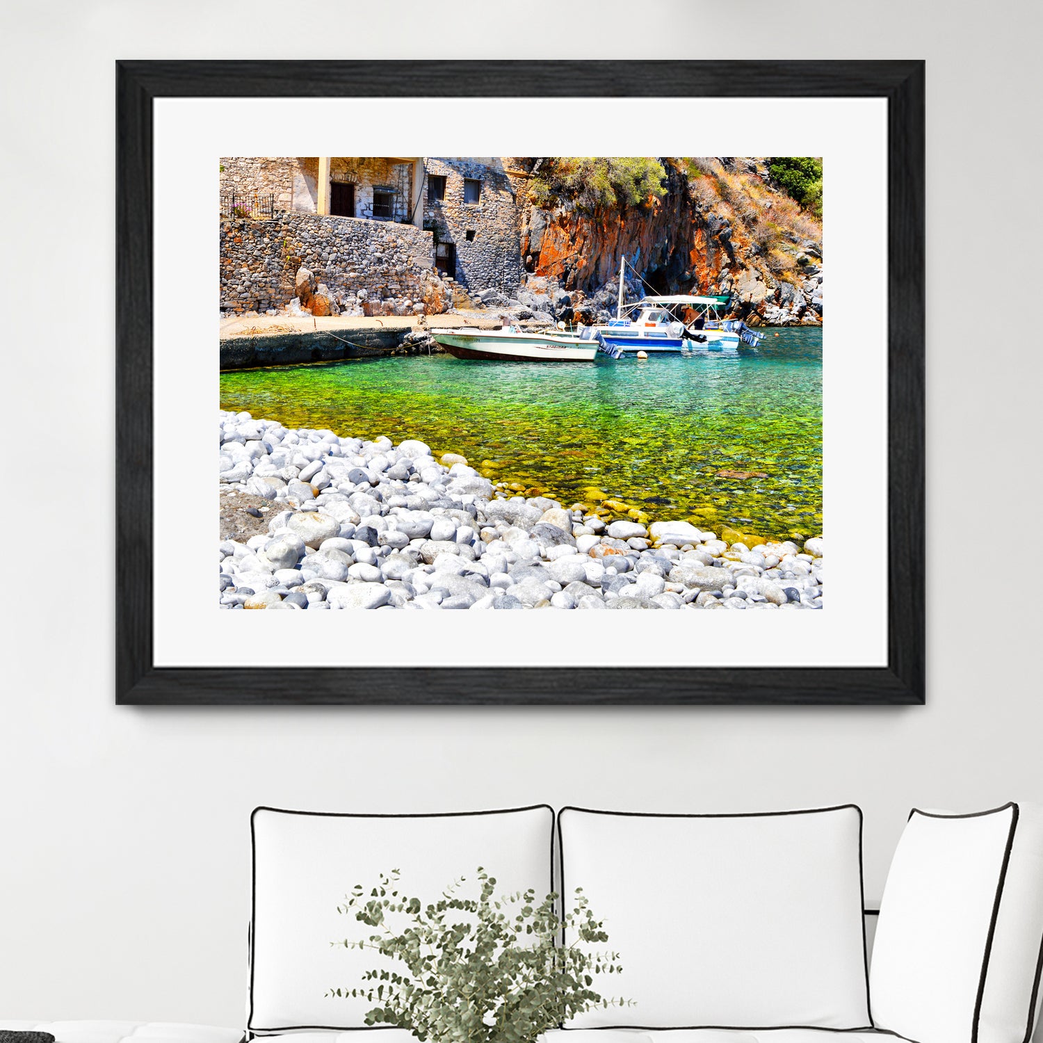 alypa beach mani greece by Haris Kavalla on GIANT ART - green photo illustration