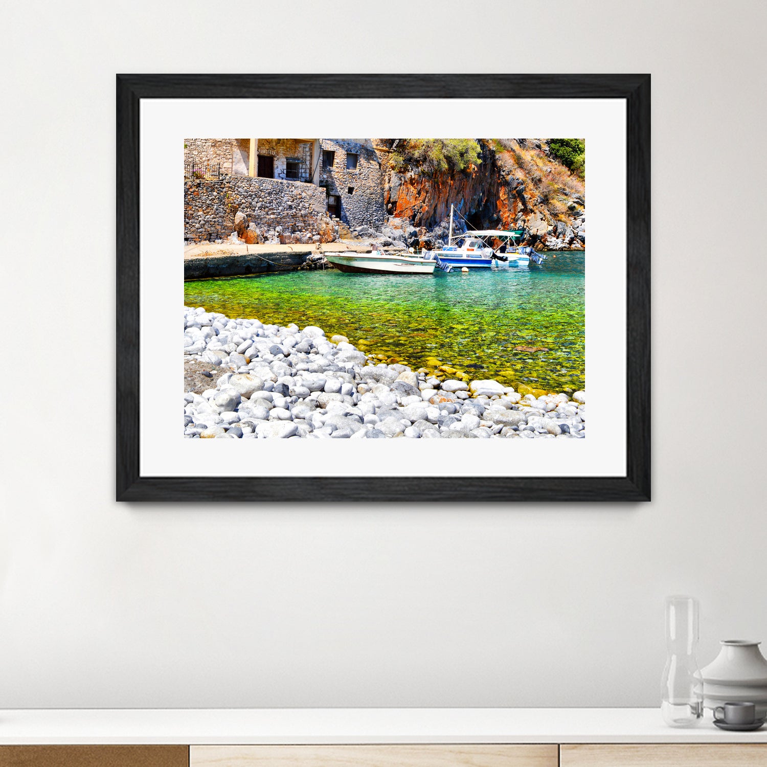 alypa beach mani greece by Haris Kavalla on GIANT ART - green photo illustration