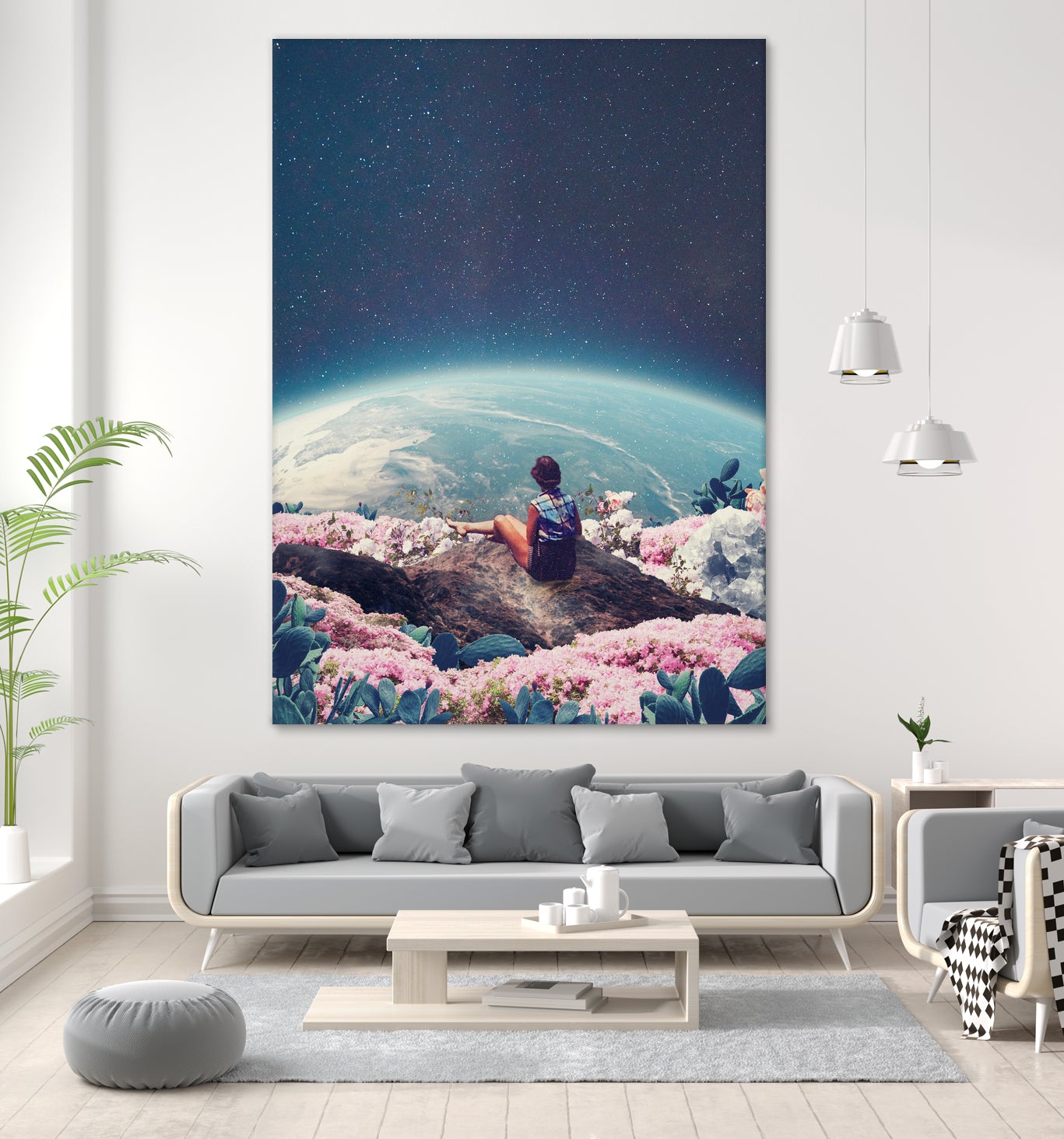 My world blossomed when I Loved You by Frank Moth on GIANT ART - blue photo manipulation