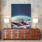 My world blossomed when I Loved You by Frank Moth on GIANT ART - blue photo manipulation