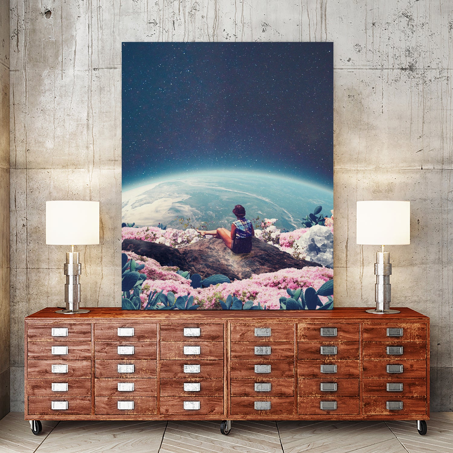 My world blossomed when I Loved You by Frank Moth on GIANT ART - blue photo manipulation