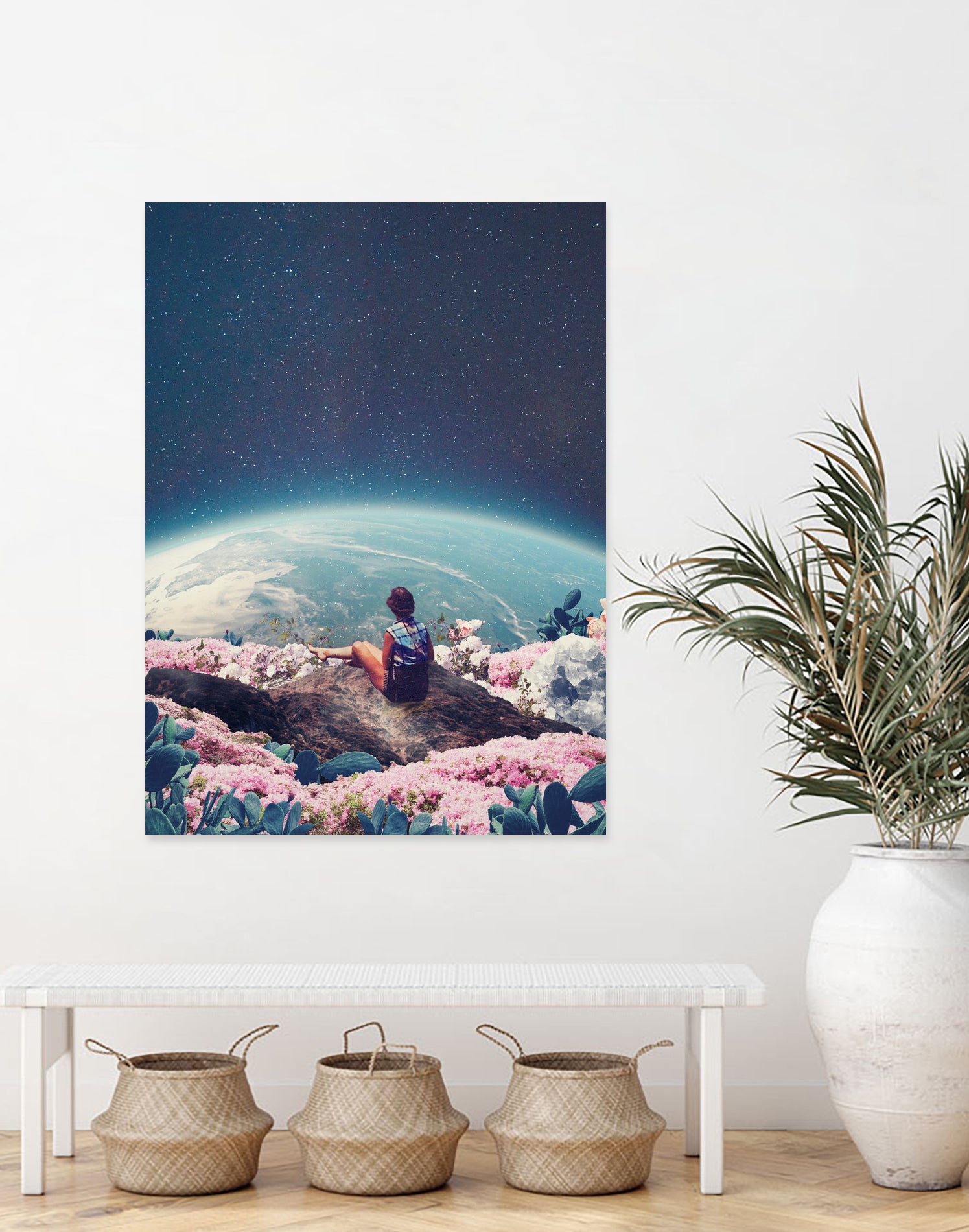 My world blossomed when I Loved You by Frank Moth on GIANT ART - blue photo manipulation