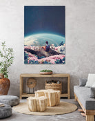 My world blossomed when I Loved You by Frank Moth on GIANT ART - blue photo manipulation