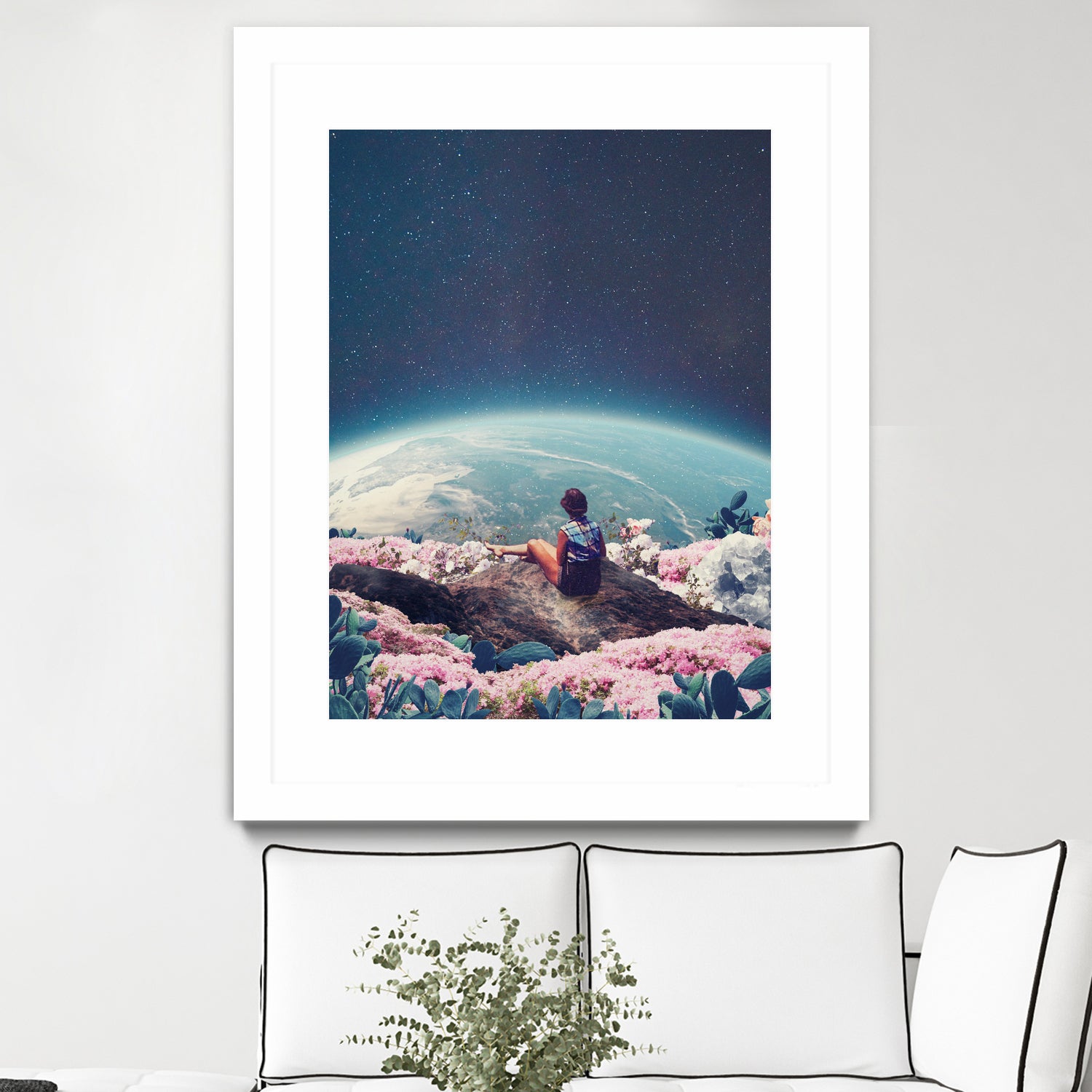 My world blossomed when I Loved You by Frank Moth on GIANT ART - blue photo manipulation