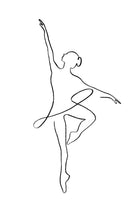 Ballerina Line Art by Jessica Carvalho on GIANT ART - black digital drawing