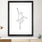 Ballerina Line Art by Jessica Carvalho on GIANT ART - black digital drawing