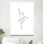 Ballerina Line Art by Jessica Carvalho on GIANT ART - black digital drawing