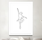 Ballerina Line Art by Jessica Carvalho on GIANT ART - black digital drawing