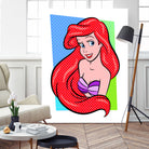 Ariel | The Little Mermaid | Pop Art by William Cuccio on GIANT ART - red digital painting