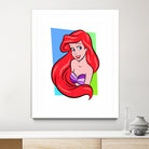 Ariel | The Little Mermaid | Pop Art by William Cuccio on GIANT ART - red digital painting