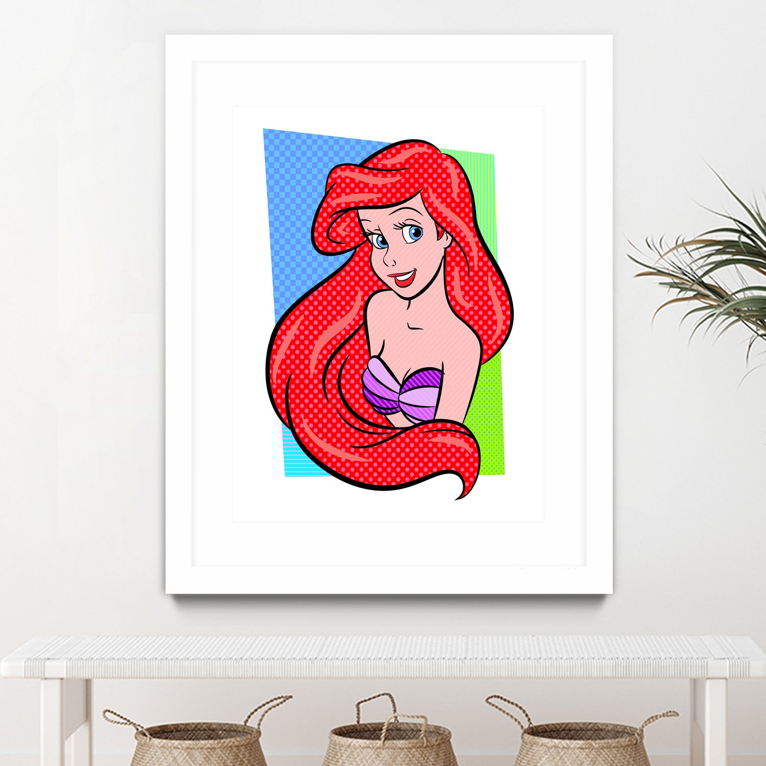 Ariel | The Little Mermaid | Pop Art by William Cuccio on GIANT ART - red digital painting