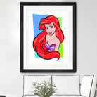 Ariel | The Little Mermaid | Pop Art by William Cuccio on GIANT ART - red digital painting