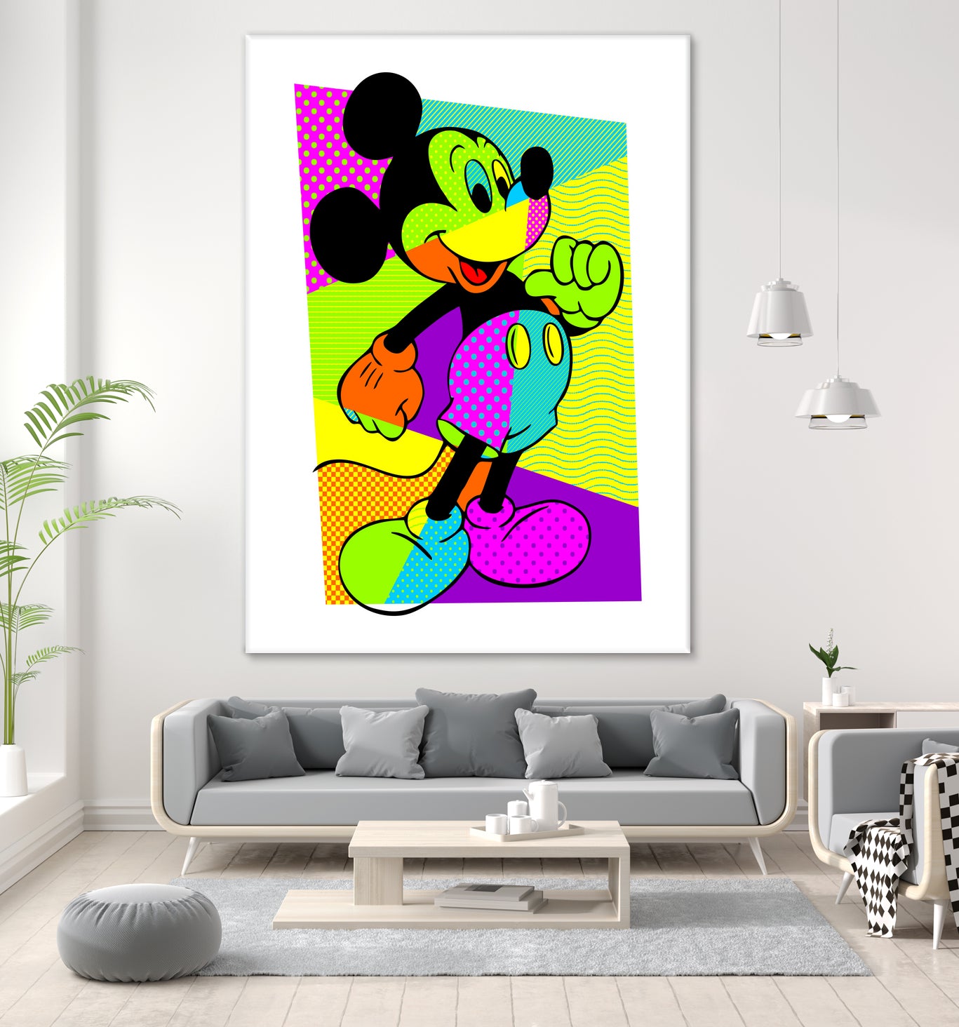 Mickey Mouse | Pop Art by William Cuccio on GIANT ART - green digital painting