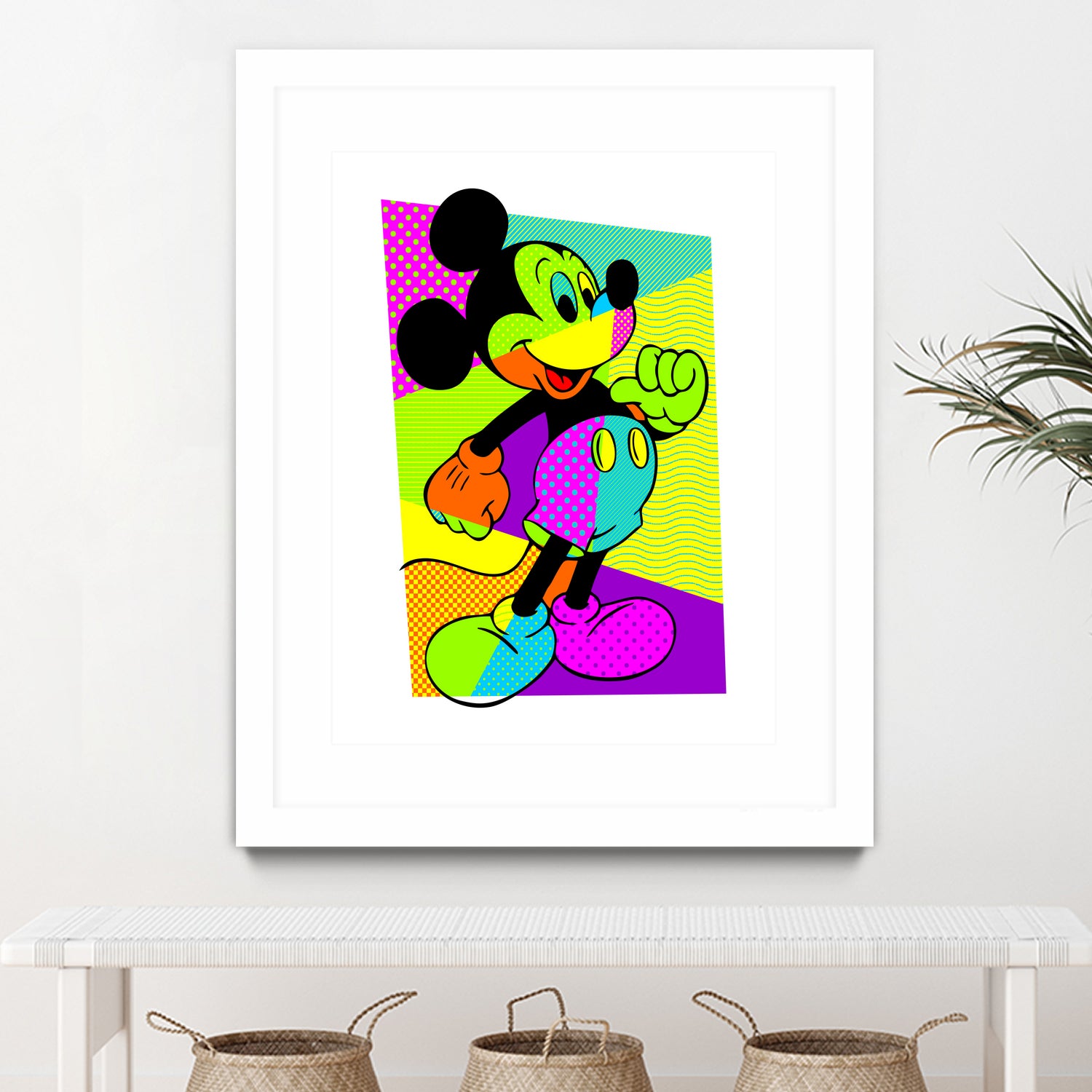 Mickey Mouse | Pop Art by William Cuccio on GIANT ART - green digital painting