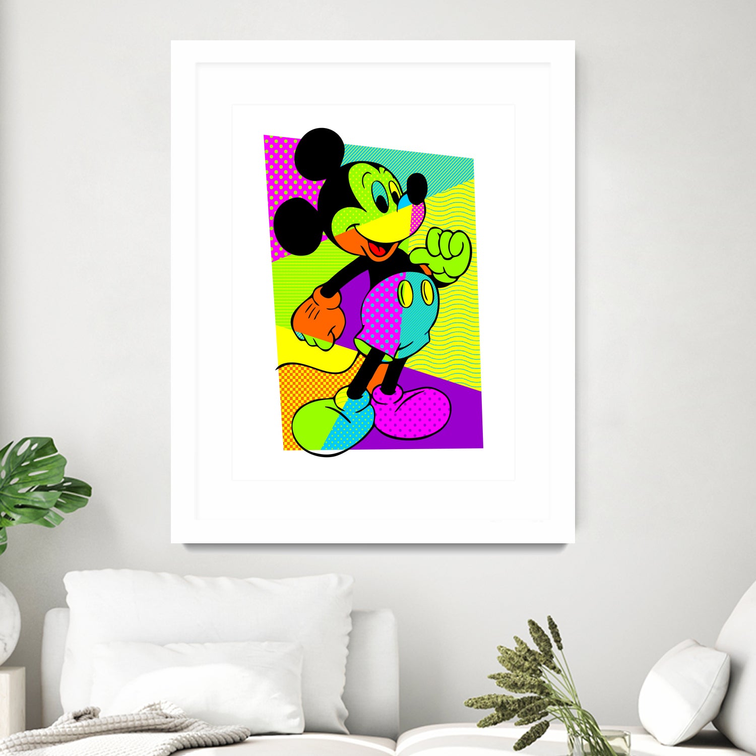 Mickey Mouse | Pop Art by William Cuccio on GIANT ART - green digital painting