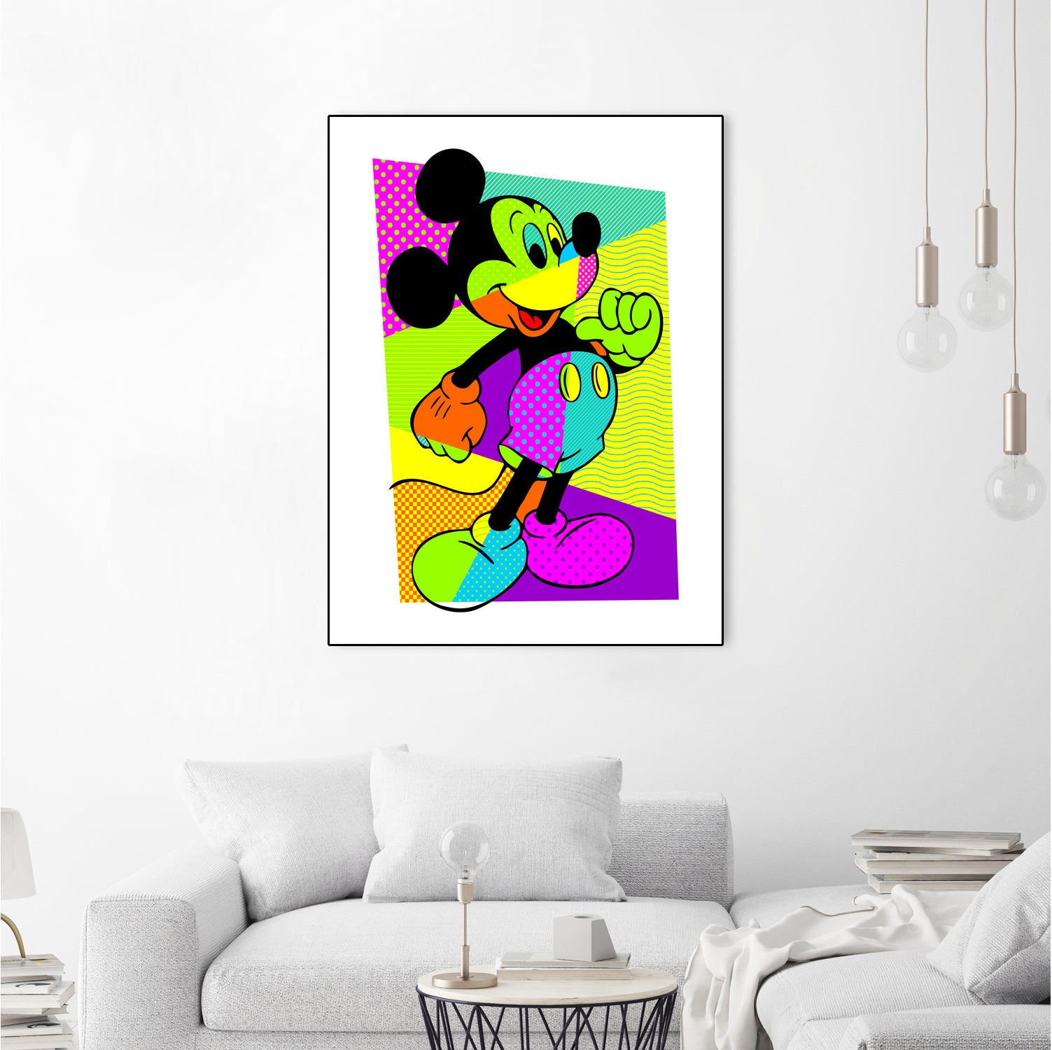 Mickey Mouse | Pop Art by William Cuccio on GIANT ART - green digital painting