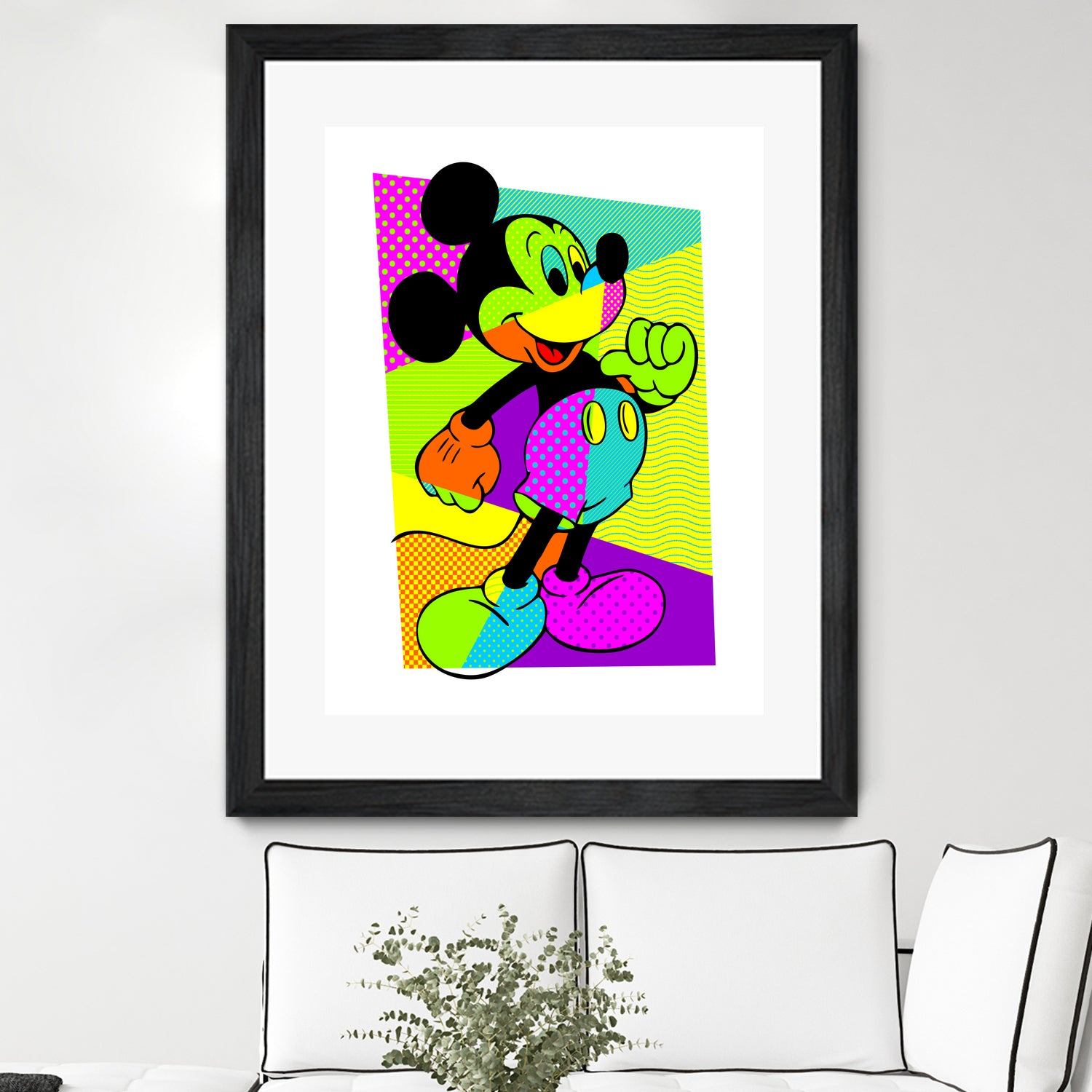 Mickey Mouse | Pop Art by William Cuccio on GIANT ART - green digital painting