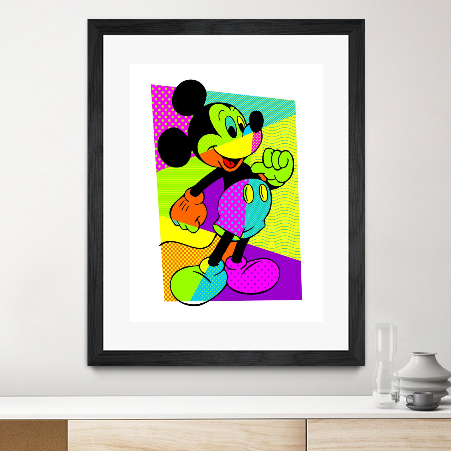 Mickey Mouse | Pop Art by William Cuccio on GIANT ART - green digital painting