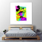 Mickey Mouse | Pop Art by William Cuccio on GIANT ART - green digital painting