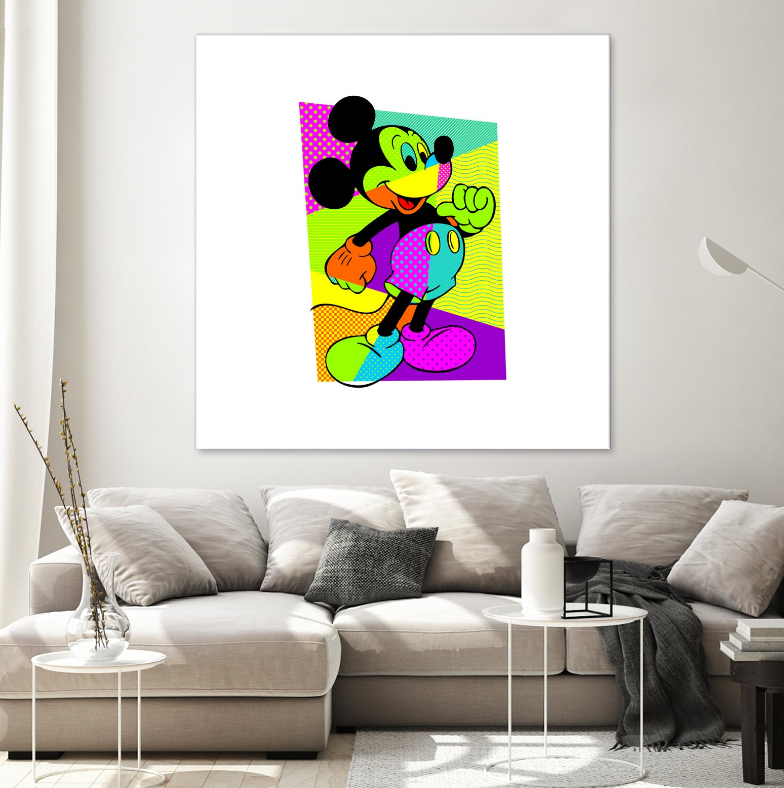 Mickey Mouse | Pop Art by William Cuccio on GIANT ART - green digital painting