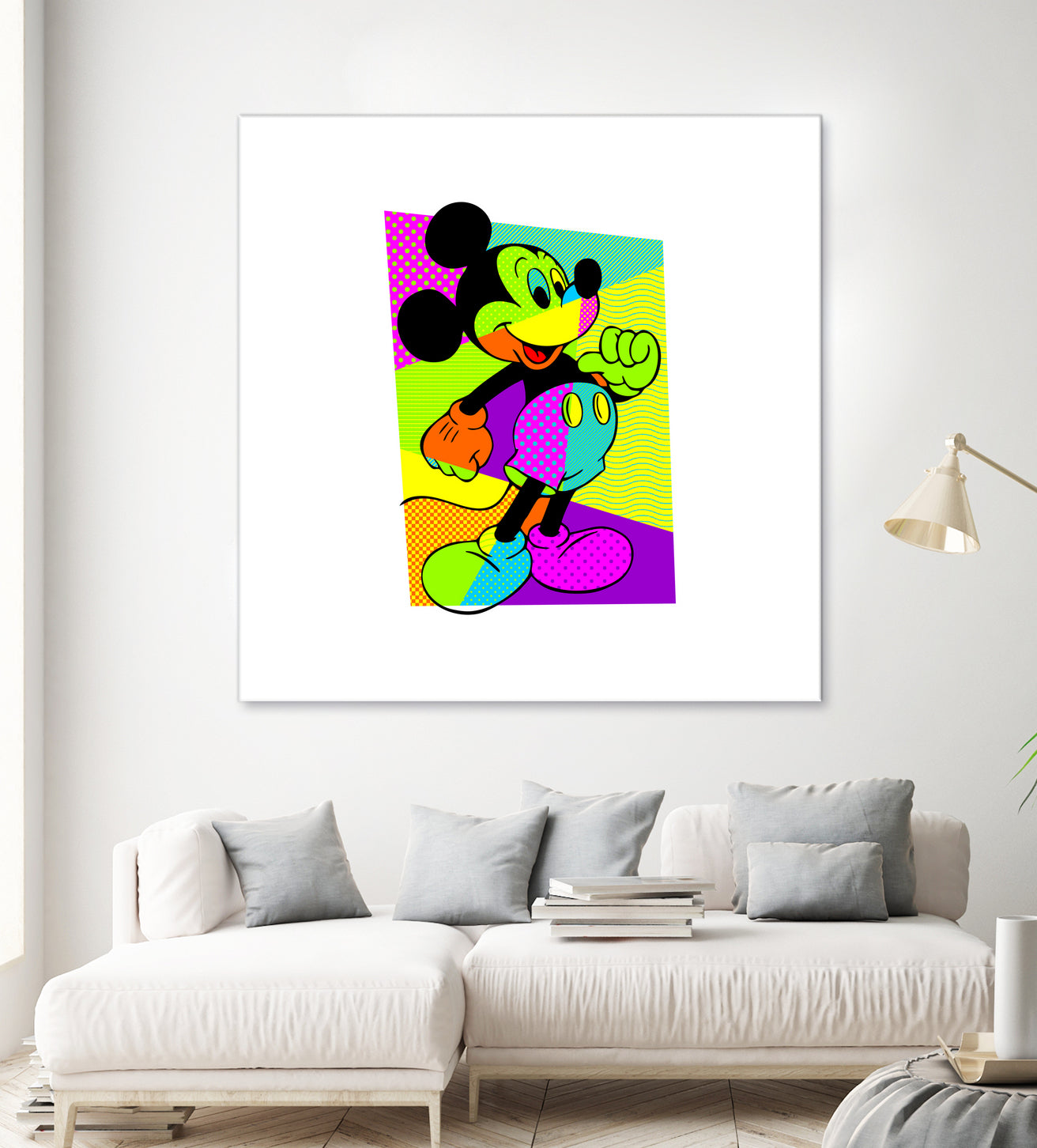 Mickey Mouse | Pop Art by William Cuccio on GIANT ART - green digital painting