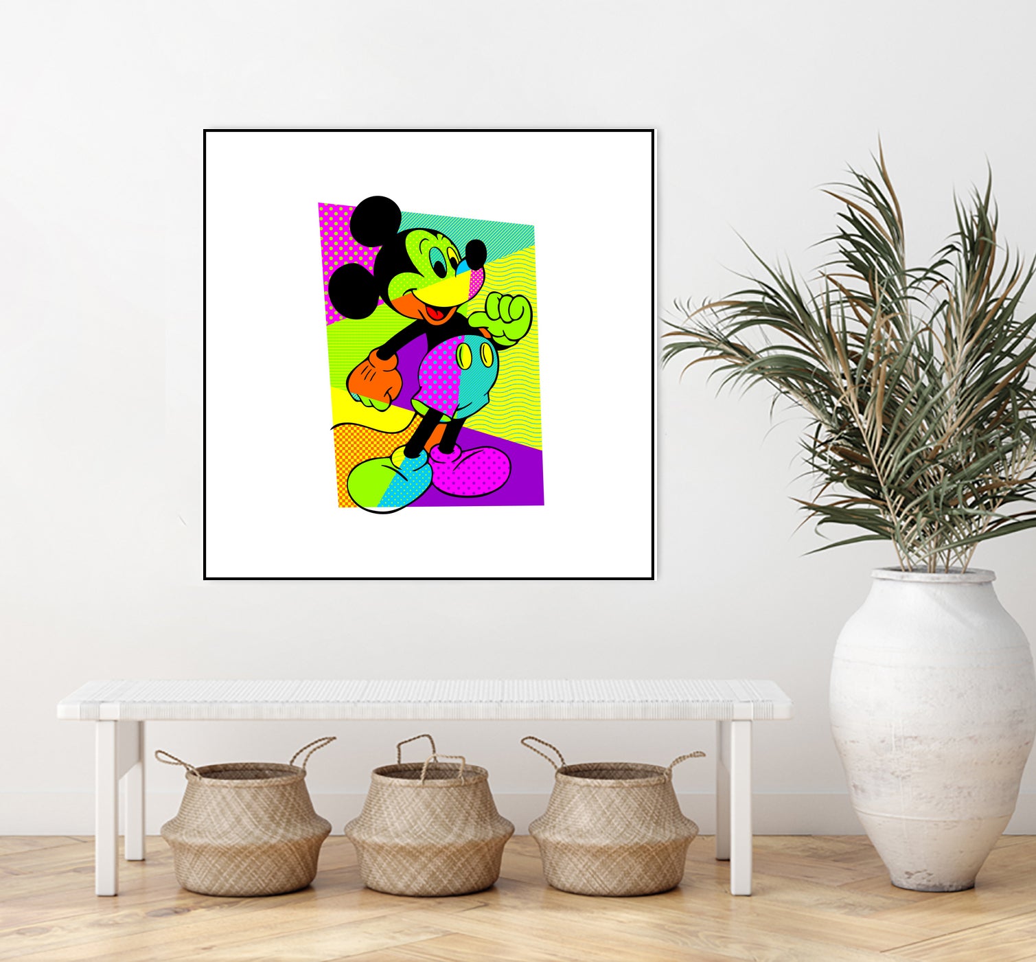 Mickey Mouse | Pop Art by William Cuccio on GIANT ART - green digital painting