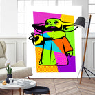 The Child | Baby Yoda | Mandalorian | Pop Art by William Cuccio on GIANT ART - green digital painting