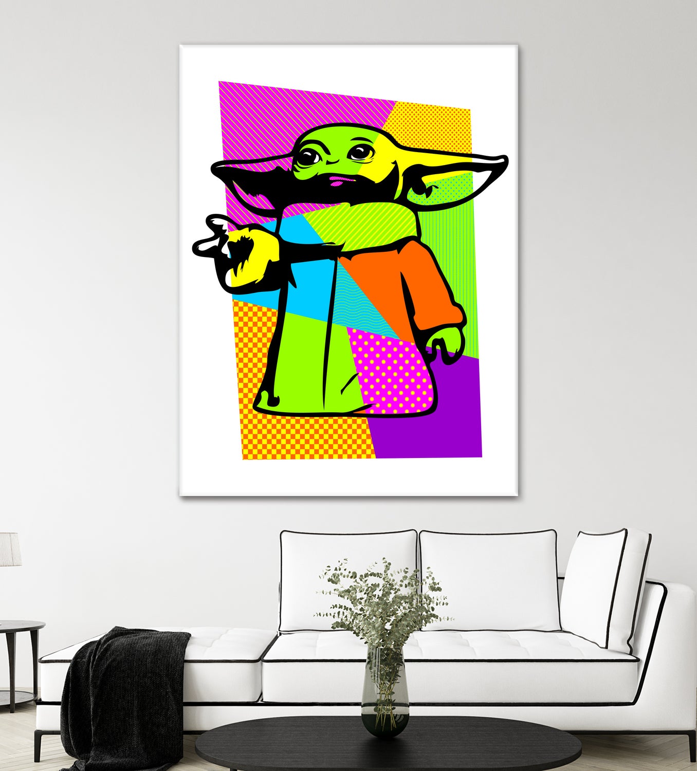 The Child | Baby Yoda | Mandalorian | Pop Art by William Cuccio on GIANT ART - green digital painting