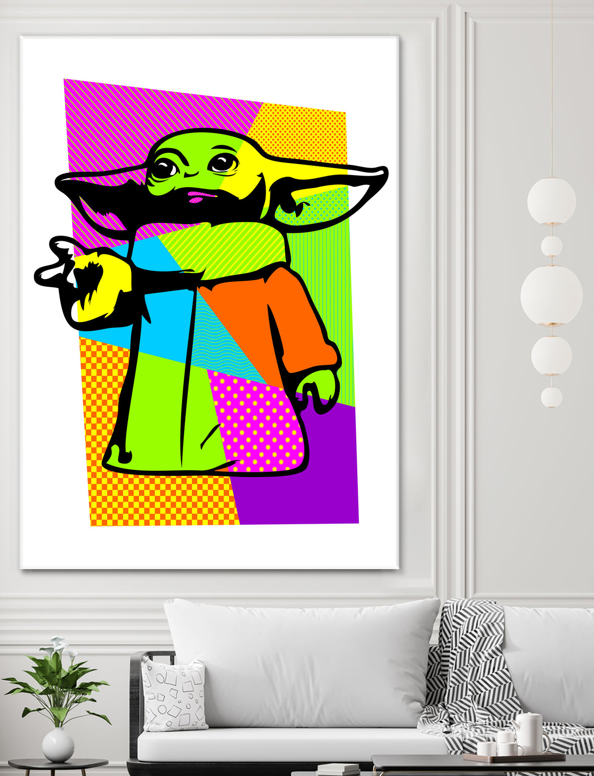 The Child | Baby Yoda | Mandalorian | Pop Art by William Cuccio on GIANT ART - green digital painting