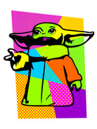 The Child | Baby Yoda | Mandalorian | Pop Art by William Cuccio on GIANT ART - green digital painting