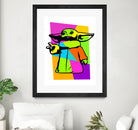 The Child | Baby Yoda | Mandalorian | Pop Art by William Cuccio on GIANT ART - green digital painting