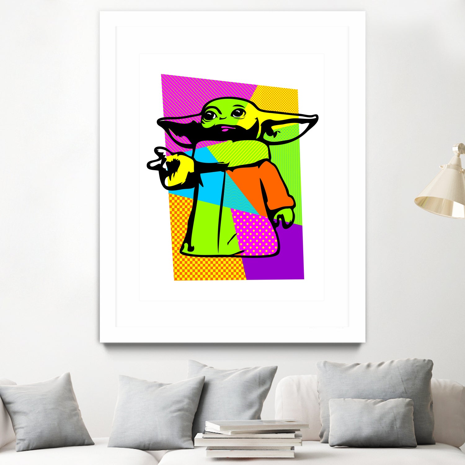 The Child | Baby Yoda | Mandalorian | Pop Art by William Cuccio on GIANT ART - green digital painting