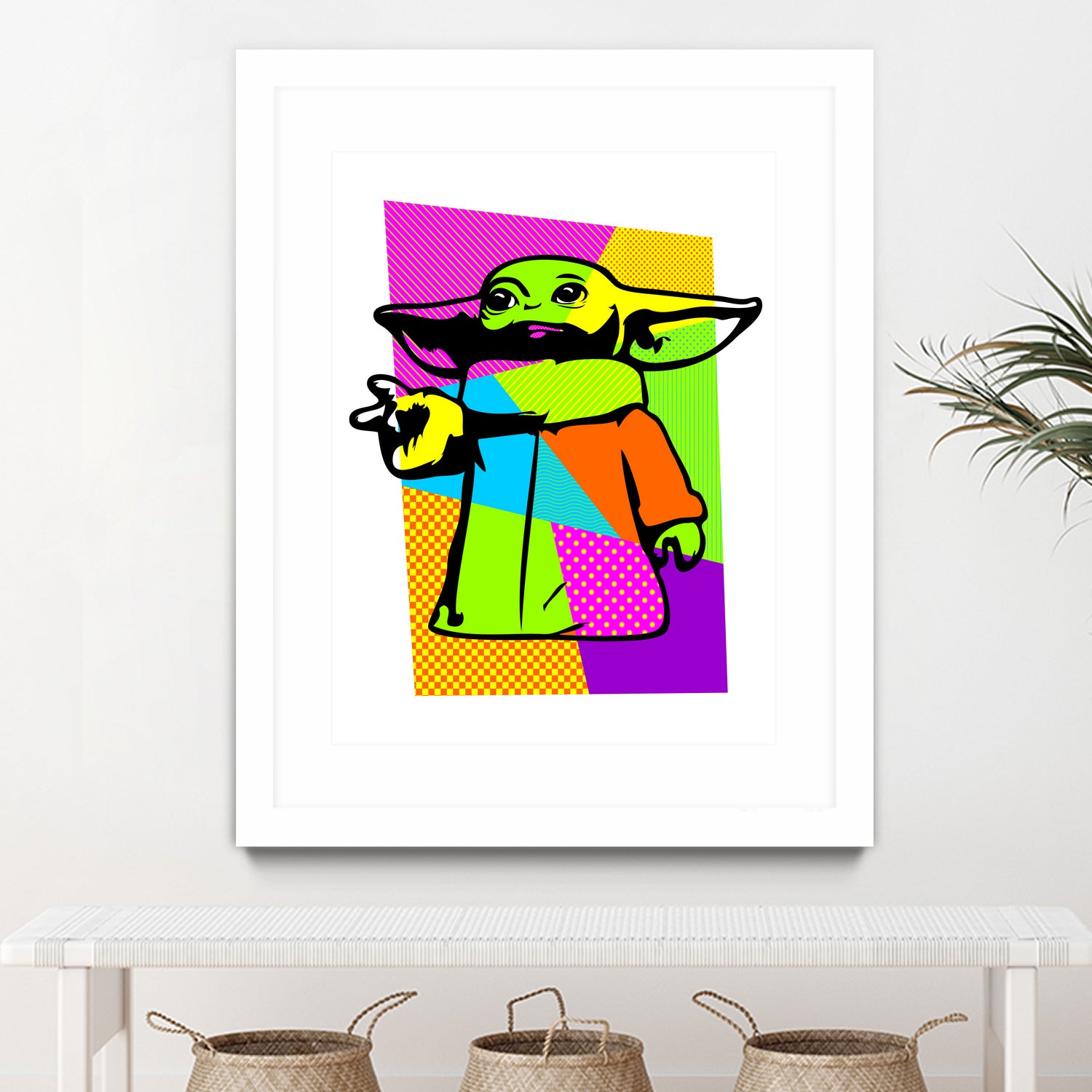 The Child | Baby Yoda | Mandalorian | Pop Art by William Cuccio on GIANT ART - green digital painting