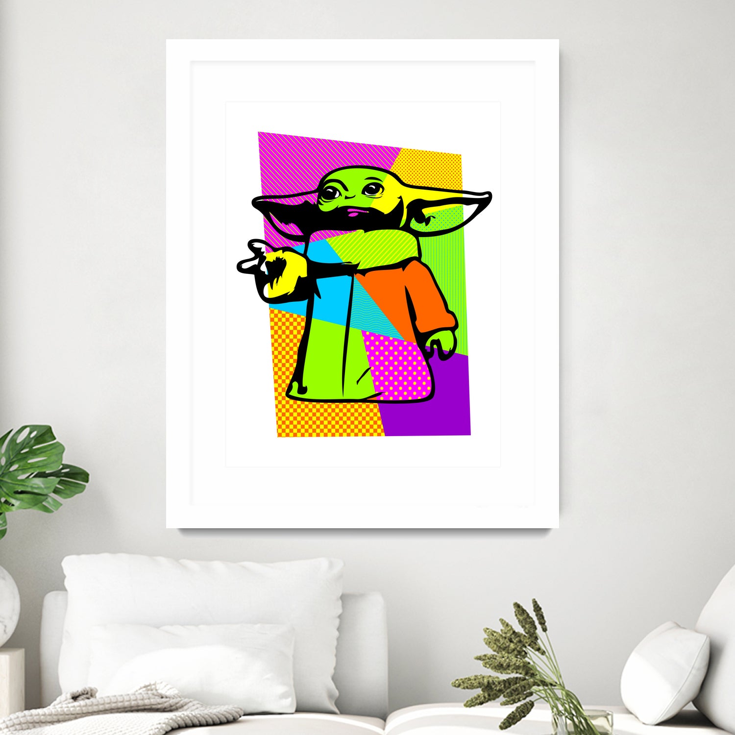 The Child | Baby Yoda | Mandalorian | Pop Art by William Cuccio on GIANT ART - green digital painting