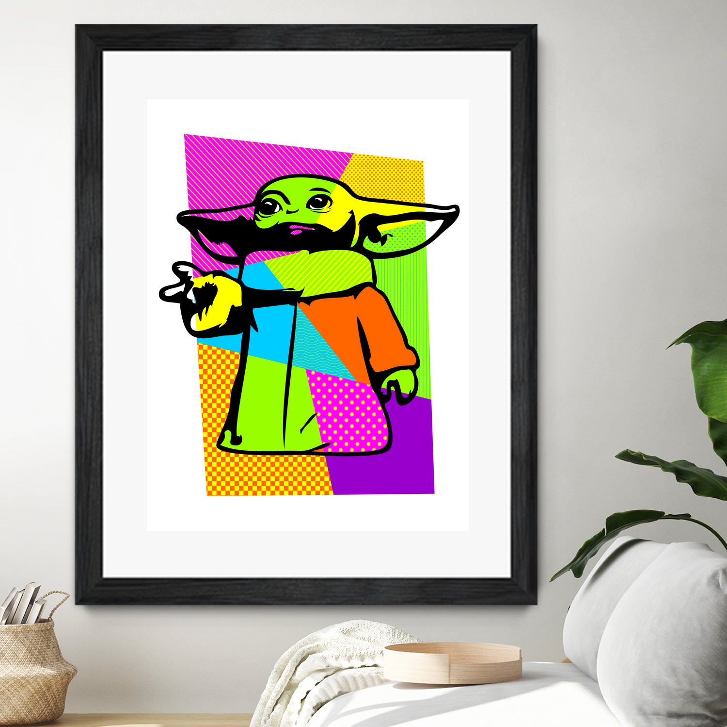 The Child | Baby Yoda | Mandalorian | Pop Art by William Cuccio on GIANT ART - green digital painting