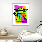 The Child | Baby Yoda | Mandalorian | Pop Art by William Cuccio on GIANT ART - green digital painting