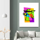 The Child | Baby Yoda | Mandalorian | Pop Art by William Cuccio on GIANT ART - green digital painting