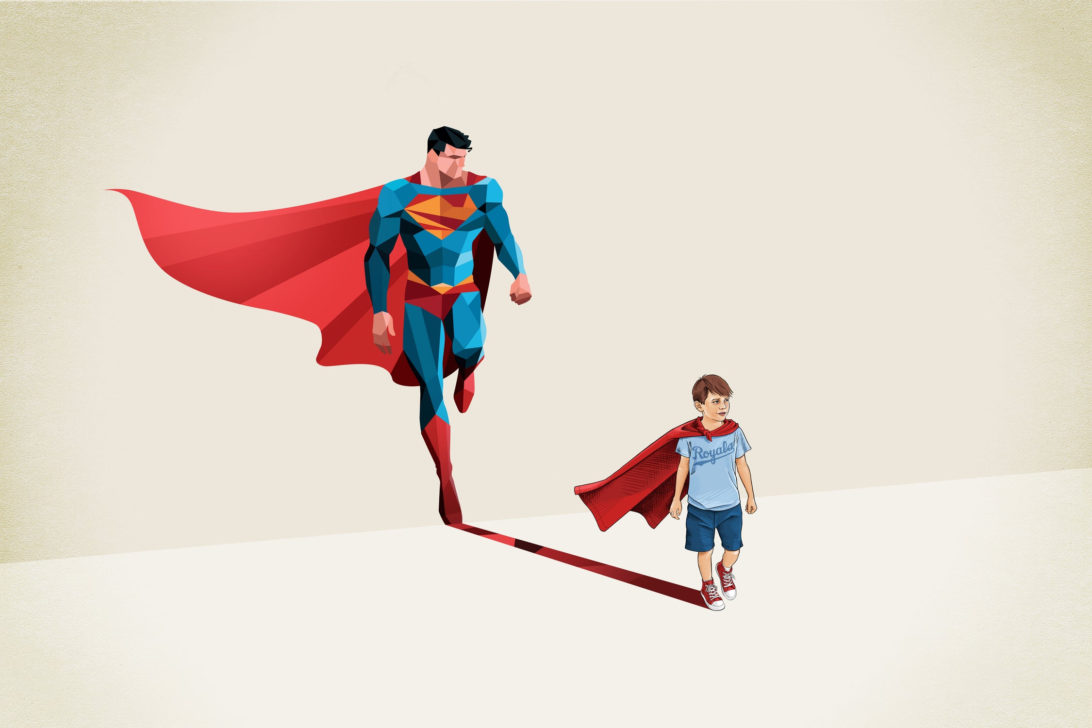 Boy of Tomorrow by Jason Ratliff on GIANT ART - red digital painting