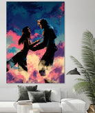 Squall and Rinoa couple FFVIII by MCAshe 24 on GIANT ART - blue digital painting