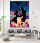 Squall and Rinoa couple FFVIII by MCAshe 24 on GIANT ART - blue digital painting