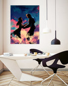 Squall and Rinoa couple FFVIII by MCAshe 24 on GIANT ART - blue digital painting