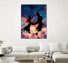 Squall and Rinoa couple FFVIII by MCAshe 24 on GIANT ART - blue digital painting